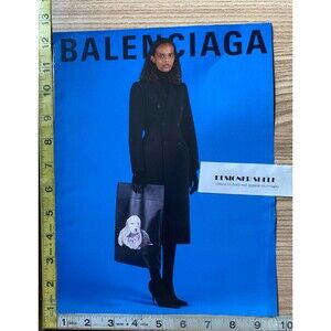Eliza Douglas For Balenciaga Fashions 2018 Campaign Paper Print Advertisement